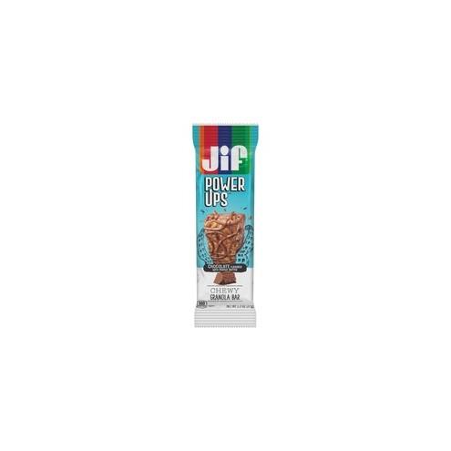 Jif PowerUp Chewy Granola Bars - Individually Wrapped - Peanut Butter, Chocolate - Box - 6.50 oz - 5 / Box