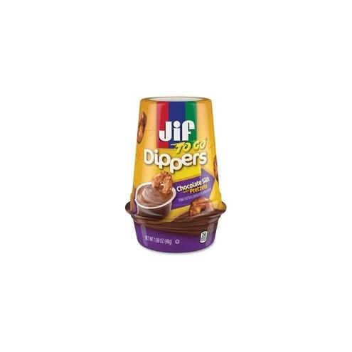 Jif To Go Pretzels/Chocolate Silk Dippers - Dairy-free - Chocolate - 8 / Carton