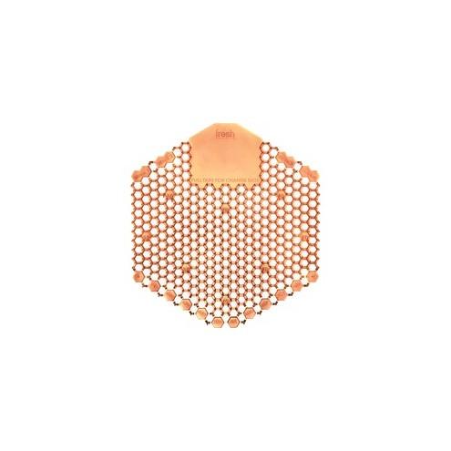 Fresh Products Wave 3D Urinal Freshener Deodorizer - Mango - Lasts upto 30 Day - VOC-free, Deodorizer, Flexible, Translucent - 10 / Box - Orange