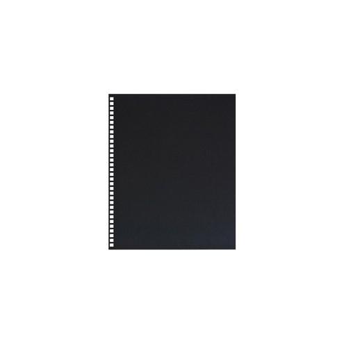GBC Binding Presentation Covers - Letter - 8 1/2" x 11" Sheet Size - Faux Leather - Black - 25 / Pack