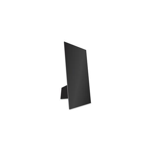 Geographics Portable Tabletop Easel Board - 28" (2.3 ft) Width x 22" (1.8 ft) Height - Black Surface - Rectangle - Floor Standing - Assembly Required - 5 / Carton