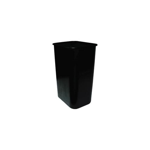Genuine Joe 41-Quart Wastebasket - 10.25 gal Capacity - Durable, Sturdy, Dent Resistant, Chip Resistant, Rust Resistant, Long Lasting - 19.9" Height x 9.4" Width x 15.2" Depth - Polyethylene - Black