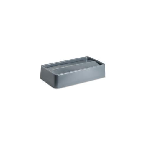 Genuine Joe Space-saving Container Swing Lid - Rectangular - 4 / Carton - Gray