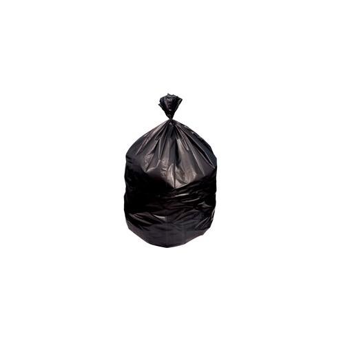 Genuine Joe Black Linear Low-Density Bags - 60 gal - 38" Width x 58" Length x 2 mil (51 Micron) Thickness - Black - Resin - 100/Carton - Waste Disposal