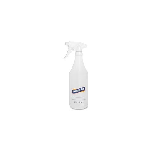Genuine Joe 32-oz. Trigger Spray Bottle - Suitable For Cleaning - Adjustable, Flexible - 2 / Pair