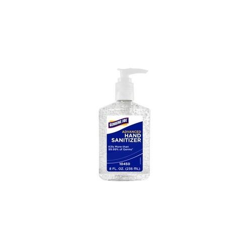 Genuine Joe Instant Hand Sanitizer - 8.5 fl oz (251.4 mL) - Pump Bottle Dispenser - Hand - Clear - 1 Each