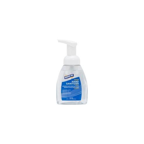 Genuine Joe Foam Hand Sanitizer - 8 fl oz (236.6 mL) - Hand - Clear - Rich Lather - 1 Each