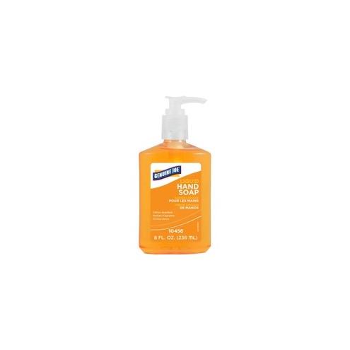 Genuine Joe Liquid Hand Soap - 8 fl oz (236.6 mL) - Pump Bottle Dispenser - Hand - Orange - pH Balanced, Bio-based - 1 Each