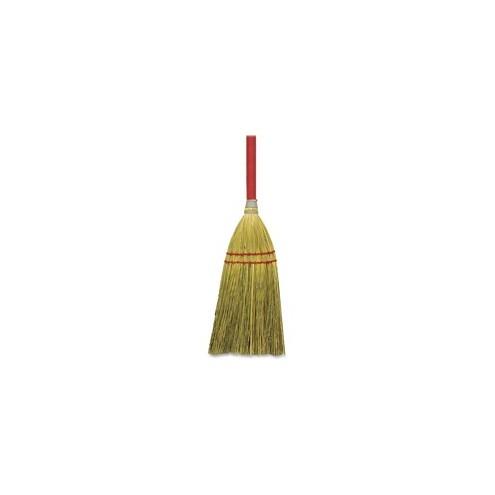 Genuine Joe Corn Fiber Toy Broom - 24" Handle Length - Wood Handle - 12 / Carton