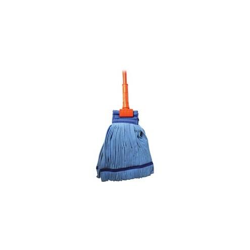 Genuine Joe Microfiber Tube Wet Mop Complete - MicroFiber Head - 60" Handle - Launderable, Absorbent - 1 Each