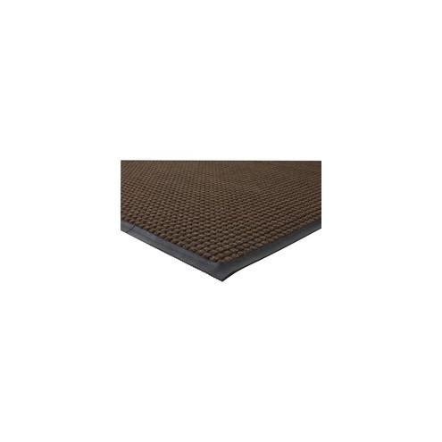 Genuine Joe Waterguard Wiper Scraper Floor Mats - Carpeted Floor - 60" Length x 36" Width - Polypropylene - Brown