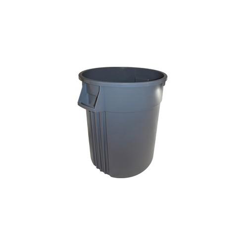 Genuine Joe Heavy-duty Trash Container - 32 gal Capacity - Plastic - Gray