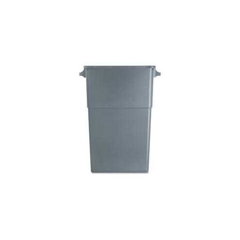 Genuine Joe Space-saving Waste Container - 23 gal Capacity - 30" Height x 20" Width x 11" Depth - Gray