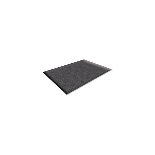 Genuine Joe Soft Step Vinyl Anti-Fatigue Mats - Warehouse - 36" Length x 24" Width x 0.38" Thickness - Vinyl - Black