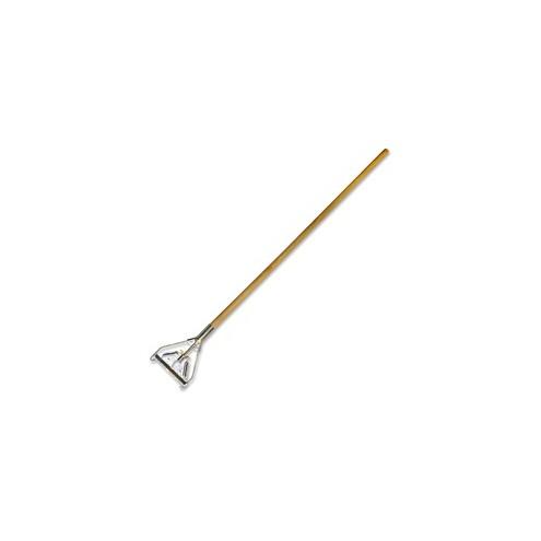 Genuine Joe Quick Change Mop Handle - Natural - Wood - 1 Each