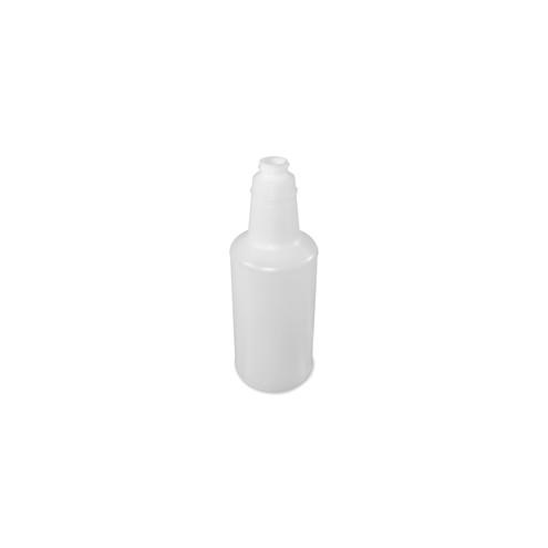 Genuine Joe 32 oz. Plastic Bottle with Graduations - 96 / Carton - Translucent - Plastic