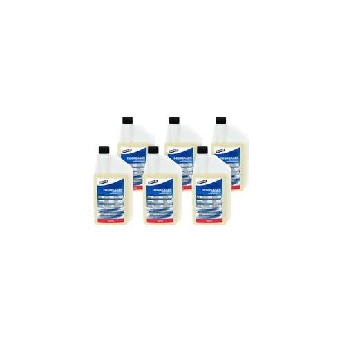 Genuine Joe Degreaser - Ready-To-Use/Concentrate Liquid - 32 fl oz (1 quart) - 6 / Carton - Amber