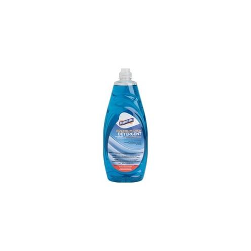 Genuine Joe Premium Dish Detergent - Concentrate Liquid - 38 fl oz (1.2 quart) - 1 Each - Blue