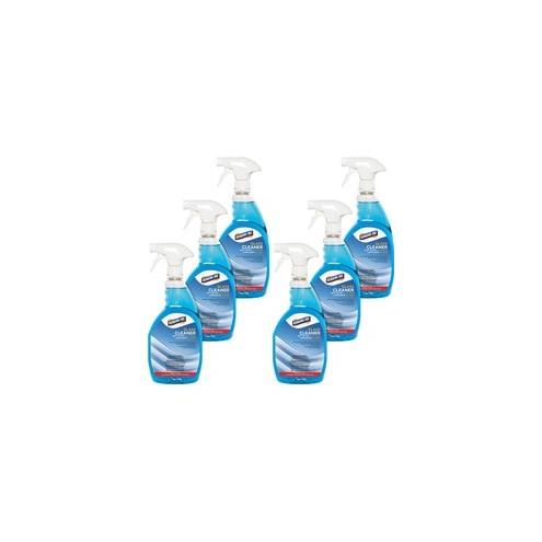 Genuine Joe Non-Ammoniated Glass Cleaner - Ready-To-Use Spray - 32 fl oz (1 quart) - 6 / Carton - Blue