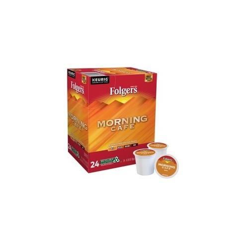 Green Mountain Coffee K-Cup Morning Cafe Coffee K-Cup - Compatible with Keurig Brewer - Morning Cafe - Light - 24 / Box