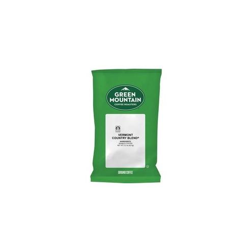 Green Mountain Coffee Vermont Country Blend Regular Coffee - Regular - Vermont Country Blend - 2.2 oz - 100 CoffeeBag - 100 / Carton