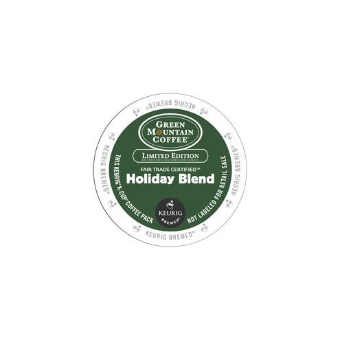 Green Mountain Coffee Roasters&reg; Holiday Blend K-Cup - Regular - Holiday Blend - Medium - 24 K-Cup - 24 / Box