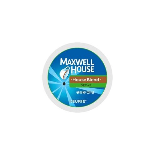 Maxwell House House Blend Decaf K-Cup - Compatible with K-Cup Brewer - Arabica, House Blend - Dark - 24 / Box