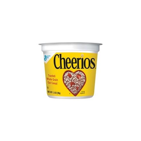 Cheerios Cereal-in-a-Cup - Original - 1 Serving Cup - 1.30 oz - 6 / Pack