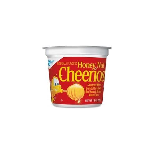 Cheerios Honey Nut Cereal-In-A-Cup - Low Fat - Honey Nut - 1 Serving Cup - 1.30 oz - 6 / Pack