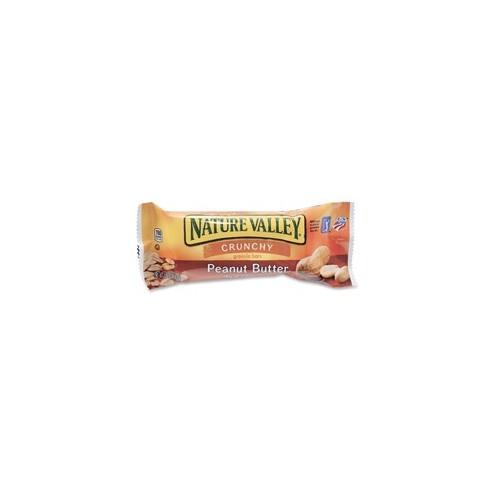 NATURE VALLEY Nature Valley Peanut Butter Granola Bars - Peanut Butter, Crunch - 1 Serving Pouch - 1.50 oz - 18 / Box