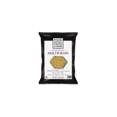 General Mills Multigrain Tortilla Chips - Fat-free, Non-GMO, Gluten-free - 1.50 oz - 24 / Carton