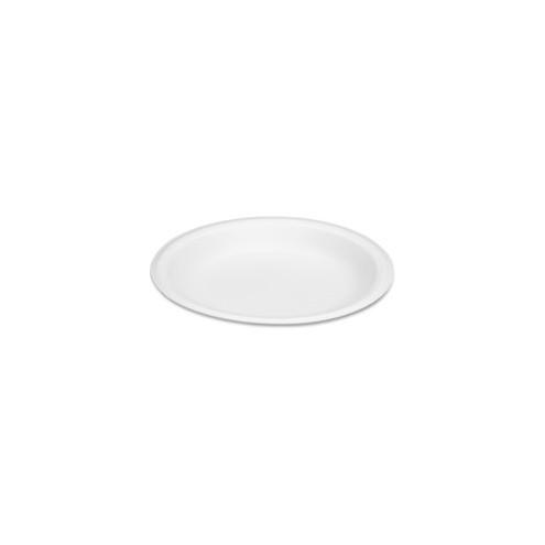 Genpak Foam Plates - 8.88" Diameter Plate - Foam Plate - Disposable - 500 Piece(s) / Carton