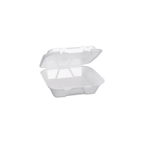 Genpak Snap It Foam Carry Out Containers - Food Container - Foam - Disposable - 200 Piece(s) / Carton