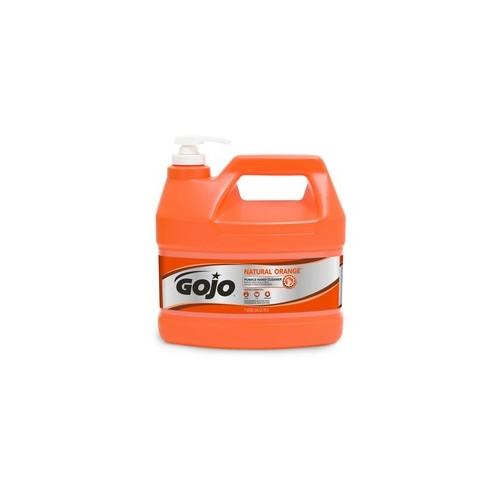 Gojo Natural Orange Pumice Hand Cleaner - Citrus Scent - 1 gal (3.8 L) - Hand - White - 1 Each