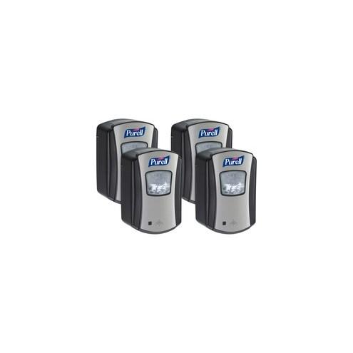 PURELL&reg; LTX-7 Hands-free Sanitizer Dispenser - Automatic - 23.67 fl oz Capacity - Chrome Black - 4 / Carton