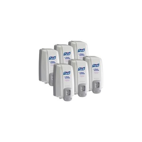 PURELL NXT Hand Sanitizer Dispenser - Manual - 3.38 fl oz Capacity - Dove Gray - 6 / Carton