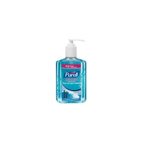 PURELL&reg; Scented Instant Hand Sanitizer - Ocean Mist Scent - 8 fl oz (236.6 mL) - Pump Bottle Dispenser - Kill Germs - Hand - Blue - 1 Each