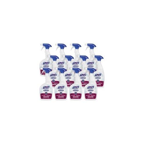 PURELL&reg; Foodservice Surface Sanitizer Spray - Ready-To-Use Spray - 32 fl oz (1 quart) - 12 / Carton - Clear