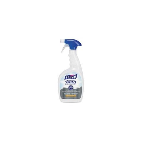 PURELL&reg; Professional Surface Disinfectant - Ready-To-Use Spray - 32 fl oz (1 quart) - Citrus Scent - 12 / Carton - Clear