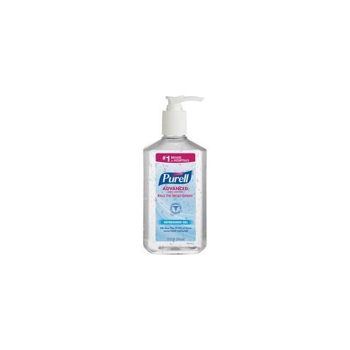 PURELL&reg; Instant Hand Sanitizer - 12 fl oz (354.9 mL) - Pump Bottle Dispenser - Hand - Clear - 12 / Carton