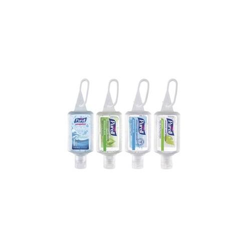 PURELL&reg; Jelly Wrap 1 oz. Hand Sanitizer Pack - Ocean Kiss, Revitalizing Rain, Aloe, Original Scent - 1 fl oz (29.6 mL) - Flip Top Bottle Dispenser - Kill Germs - Hand - Translucent - 8 / Pack