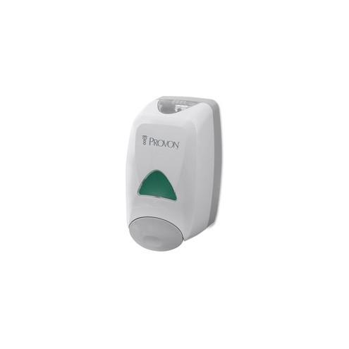 Provon FMX-12 Foam Soap Dispenser - Manual - 1.32 quart Capacity - Key Lock, Soft Push, Wall Mountable - Dove Gray - 6 / Carton