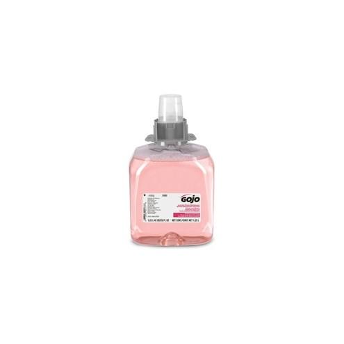 Gojo&reg; FMX-12 Refill Cranberry Luxury Foam Handwash - Cranberry Scent - 42.3 fl oz (1250 mL) - Hand - Amber - Drip-free, Antibacterial-free, Bio-based - 4 / Carton