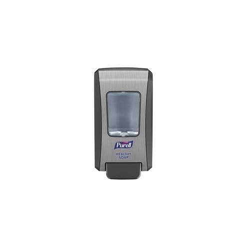 PURELL&reg; FMX-20 Foam Soap Dispenser - Manual - 2.11 quart Capacity - Site Window, Locking Mechanism, Durable, Wall Mountable - Graphite - 1Each