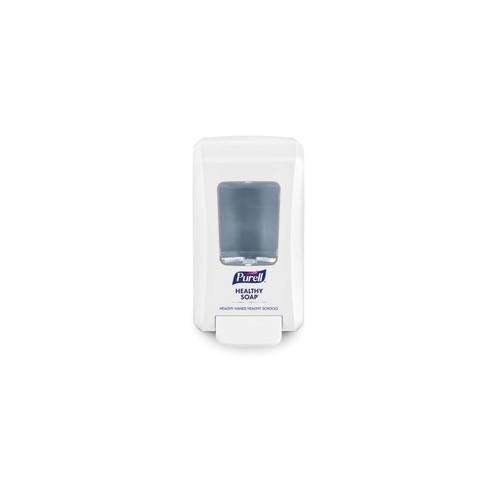 PURELL&reg; School Healthy Soap FMX-20 Dispenser - Manual - 2.11 quart Capacity - Site Window, Locking Mechanism, Durable, Wall Mountable, Rugged - White - 6 / Carton