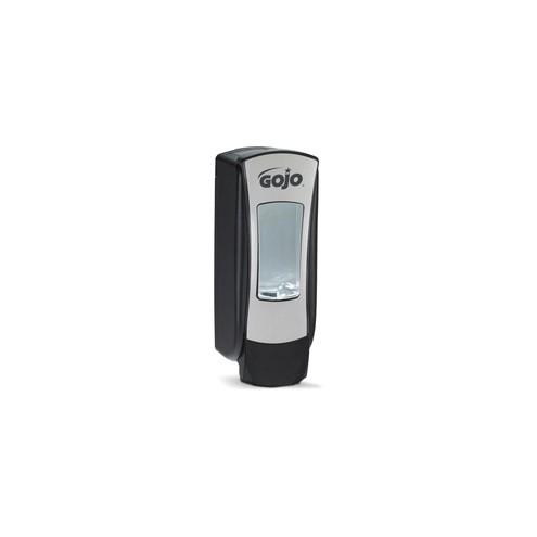 Gojo&reg; ADX-12 Manual Foam Soap Dispenser - Manual - 1.32 quart Capacity - Site Window, Refillable, Lockable, Skylight - Chrome Black - 6 / Carton