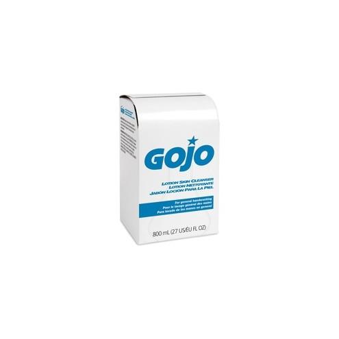 Gojo Lotion Skin Cleanser Dispenser Refill - 27.1 fl oz (800 mL) - Skin - Pink - 12 / Carton