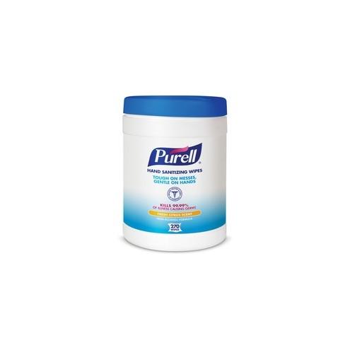 PURELL Sanitizing Wipes - White - Lint-free - 270 / Each
