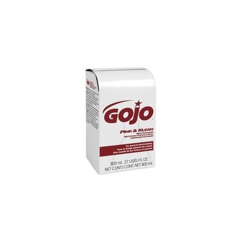Gojo&reg; 801 Dispenser Refill Pink/Klean Skin Cleanser - Lotion - 27.05 fl oz - Floral - For Sensitive Skin - 12 / Carton
