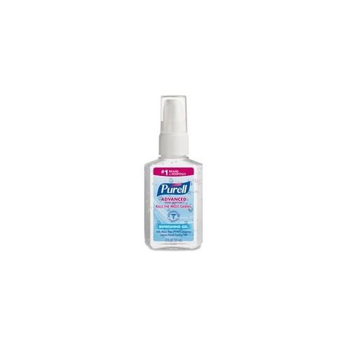 PURELL&reg; Personal Pump Instant Hand Sanitizer - 2 fl oz (59.1 mL) - Pump Bottle Dispenser - Hand - Clear - 24 / Carton